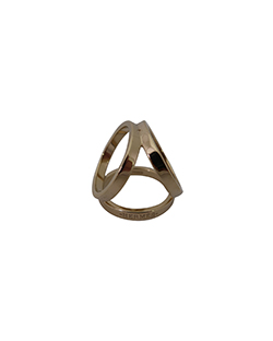 Hermes Trio Scarf Ring, Perma Brass, Gold, DB, Box